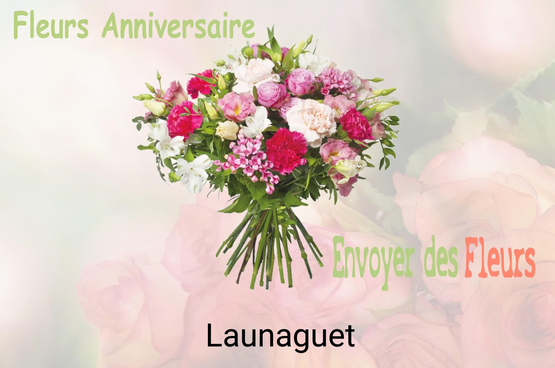 Bouquet de fleurs d’anniversaire livré à Launaguet
