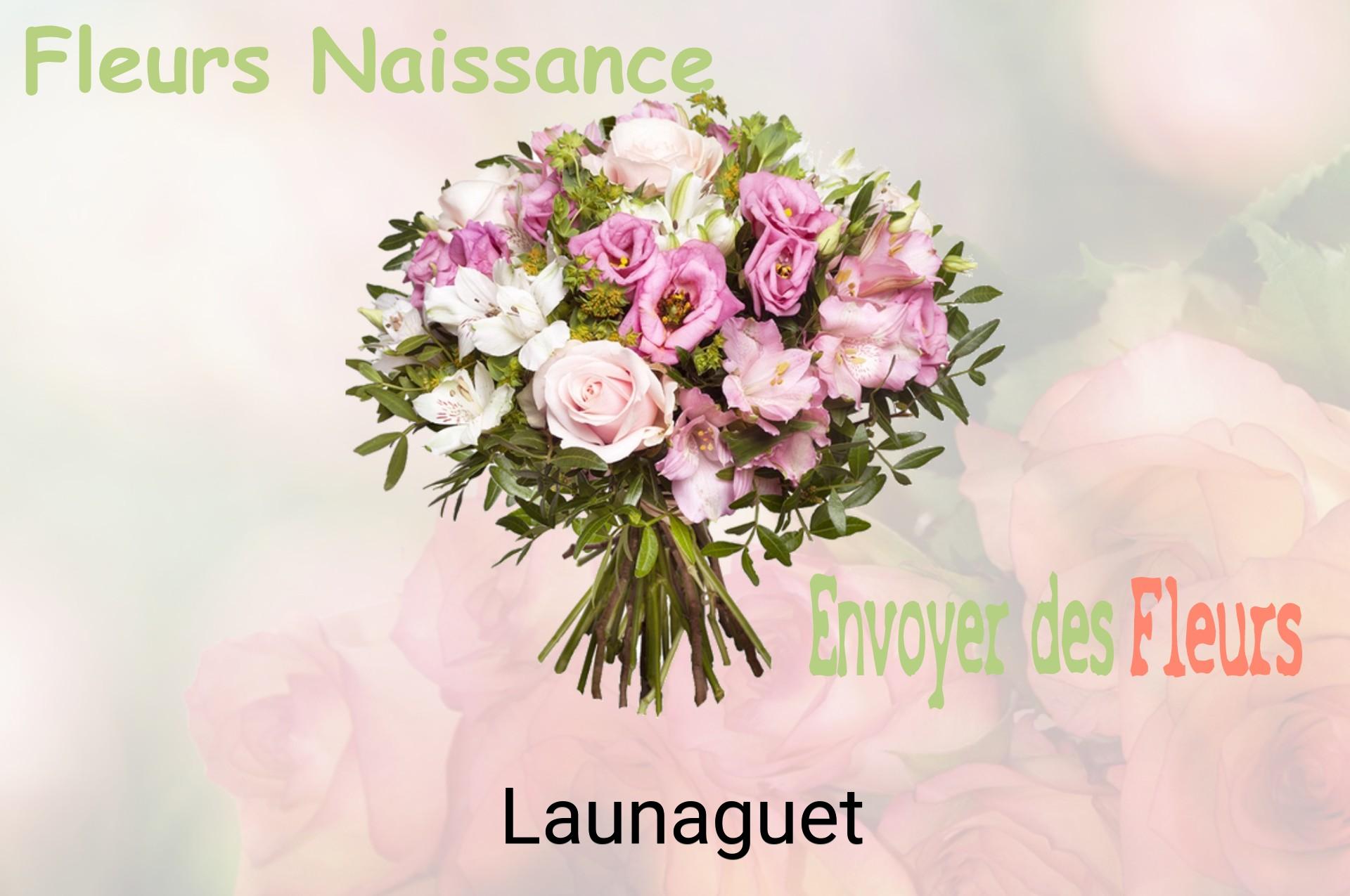 Bouquet de fleurs de naissance livré à Launaguet